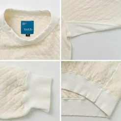 GOOD ON Sweatshirts^/ Quilted Long Sleeve Raglan Crewneck Shirt Photoelectron
