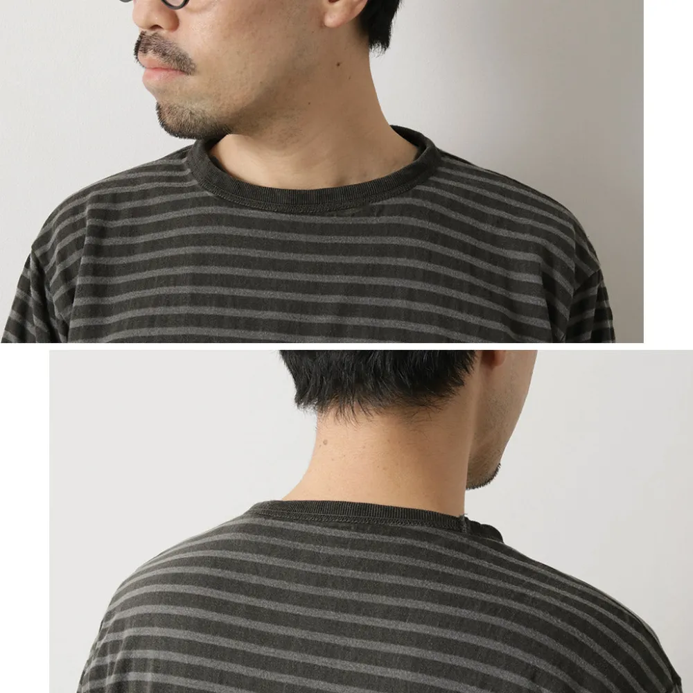 GOOD ON T-Shirts^/ Reversible Striped Long Sleeve Crew T-Shirt GOLT2407