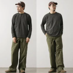 GOOD ON T-Shirts^/ Reversible Striped Long Sleeve Crew T-Shirt GOLT2407