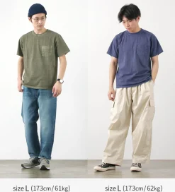 GOOD ON T-Shirts^/ Short Sleeve Basic Pocket Crew Neck T-Shirt
