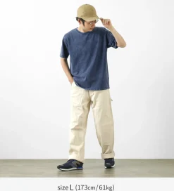 GOOD ON T-Shirts^/ Short Sleeve Heavy Crew Neck T-Shirt indigo