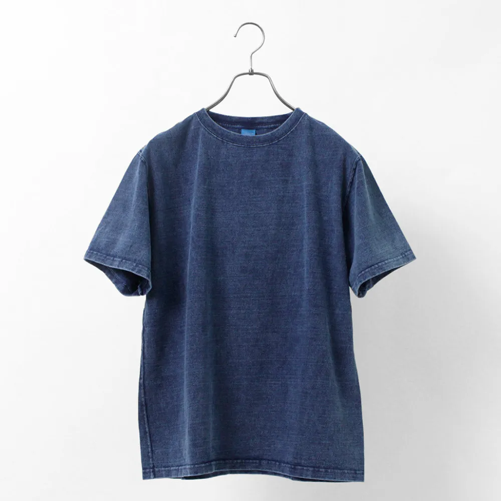 GOOD ON T-Shirts^/ Short Sleeve Heavy Crew Neck T-Shirt indigo