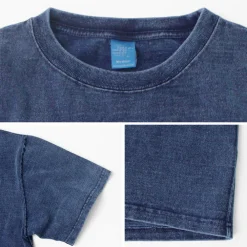 GOOD ON T-Shirts^/ Short Sleeve Heavy Crew Neck T-Shirt indigo
