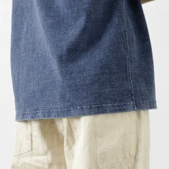 GOOD ON T-Shirts^/ Short Sleeve Heavy Crew Neck T-Shirt indigo
