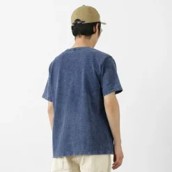 GOOD ON T-Shirts^/ Short Sleeve Heavy Crew Neck T-Shirt indigo