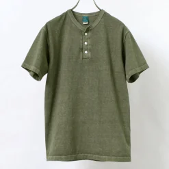 GOOD ON T-Shirts^/ Short sleeve henley neck T-shirt
