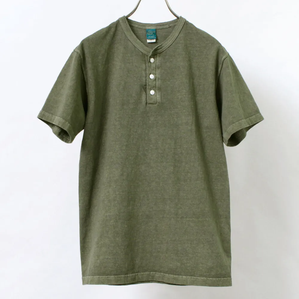 GOOD ON T-Shirts^/ Short sleeve henley neck T-shirt