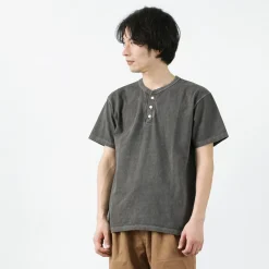 GOOD ON T-Shirts^/ Short sleeve henley neck T-shirt