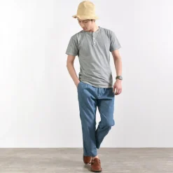 GOOD ON T-Shirts^/ Short sleeve henley neck T-shirt