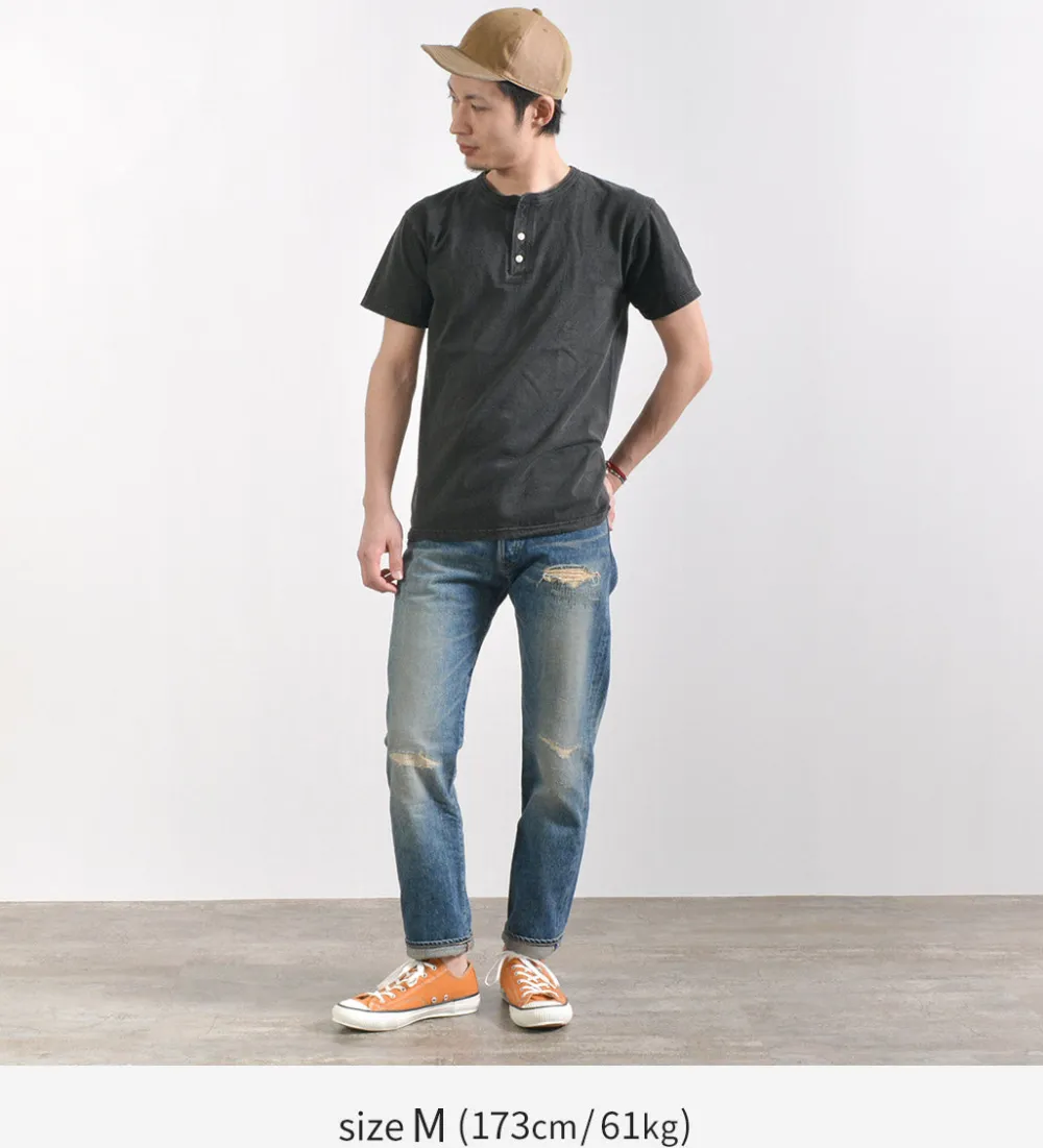 GOOD ON T-Shirts^/ Short sleeve henley neck T-shirt