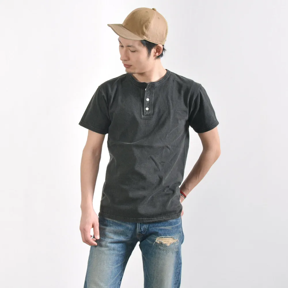 GOOD ON T-Shirts^/ Short sleeve henley neck T-shirt