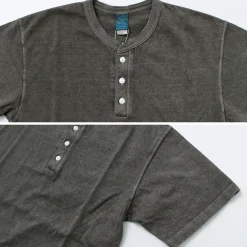 GOOD ON T-Shirts^/ Short sleeve henley neck T-shirt