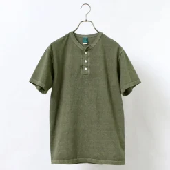 GOOD ON T-Shirts^/ Short sleeve henley neck T-shirt