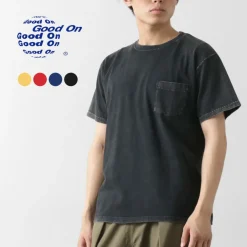 GOOD ON T-Shirts^/ Short Sleeve Pocket T-Shirt Vintage Dye