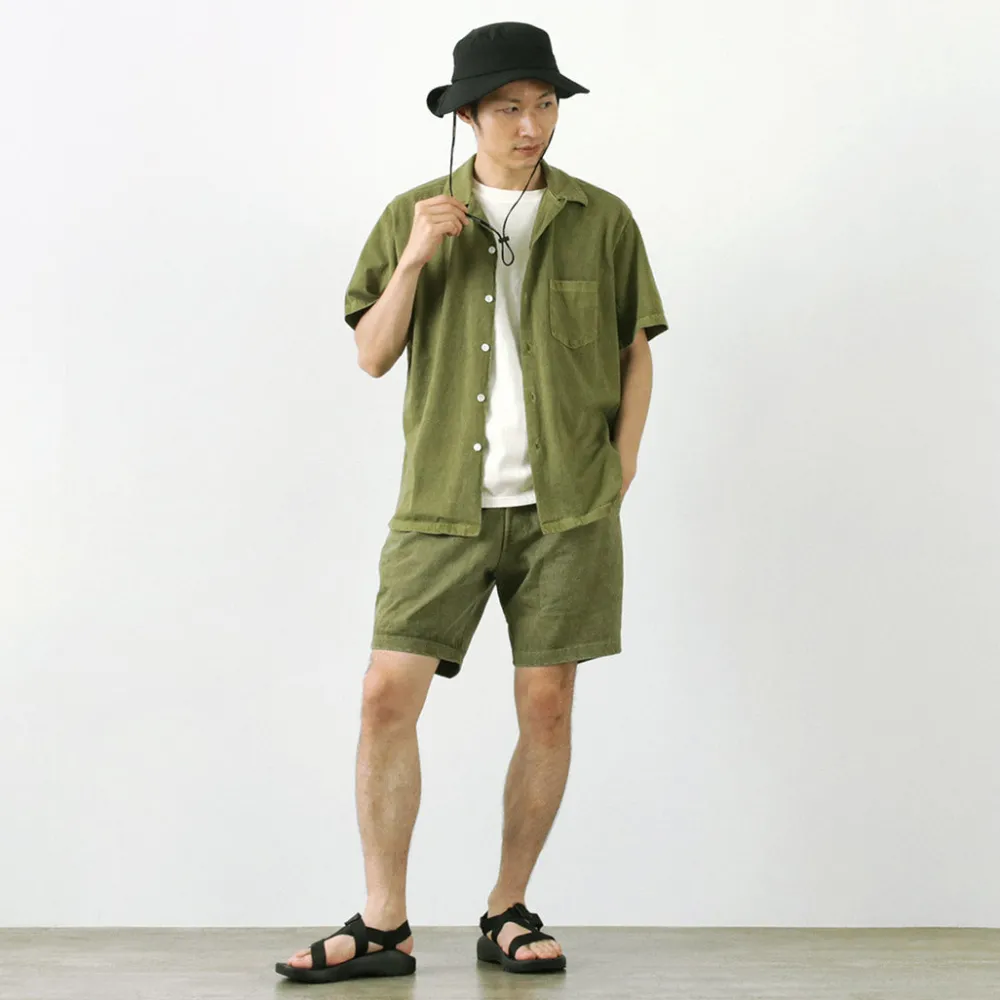 GOOD ON Shirts^/ Short Sleeve TEE Open Collar Shirt