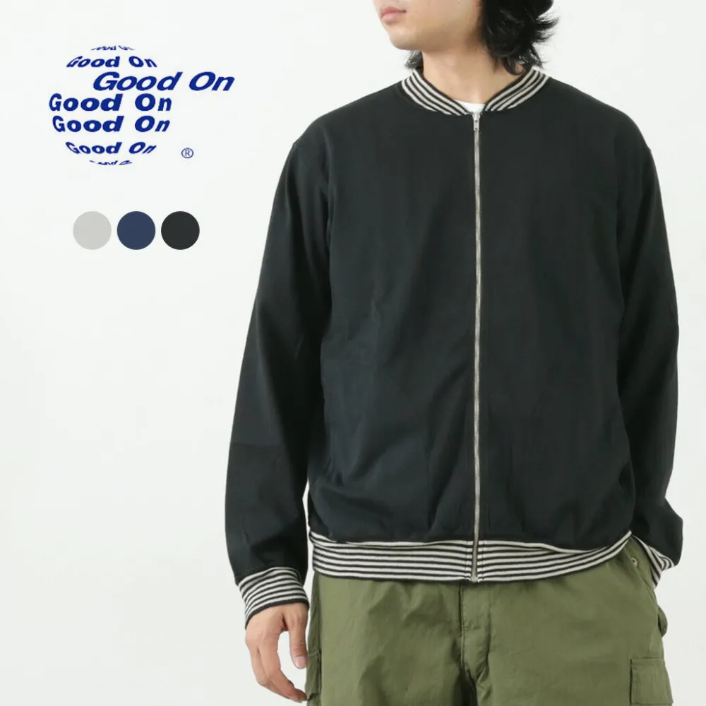 GOOD ON Jackets^/ Striped Rib Tee Track Jacket