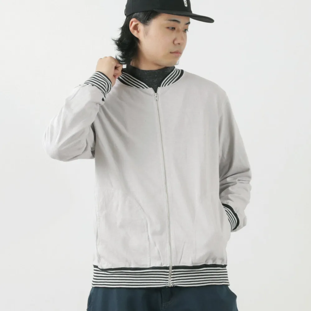 GOOD ON Jackets^/ Striped Rib Tee Track Jacket