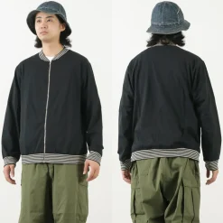 GOOD ON Jackets^/ Striped Rib Tee Track Jacket