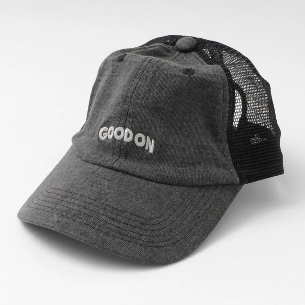 GOOD ON Hats^/ TEE mesh cap embroidery