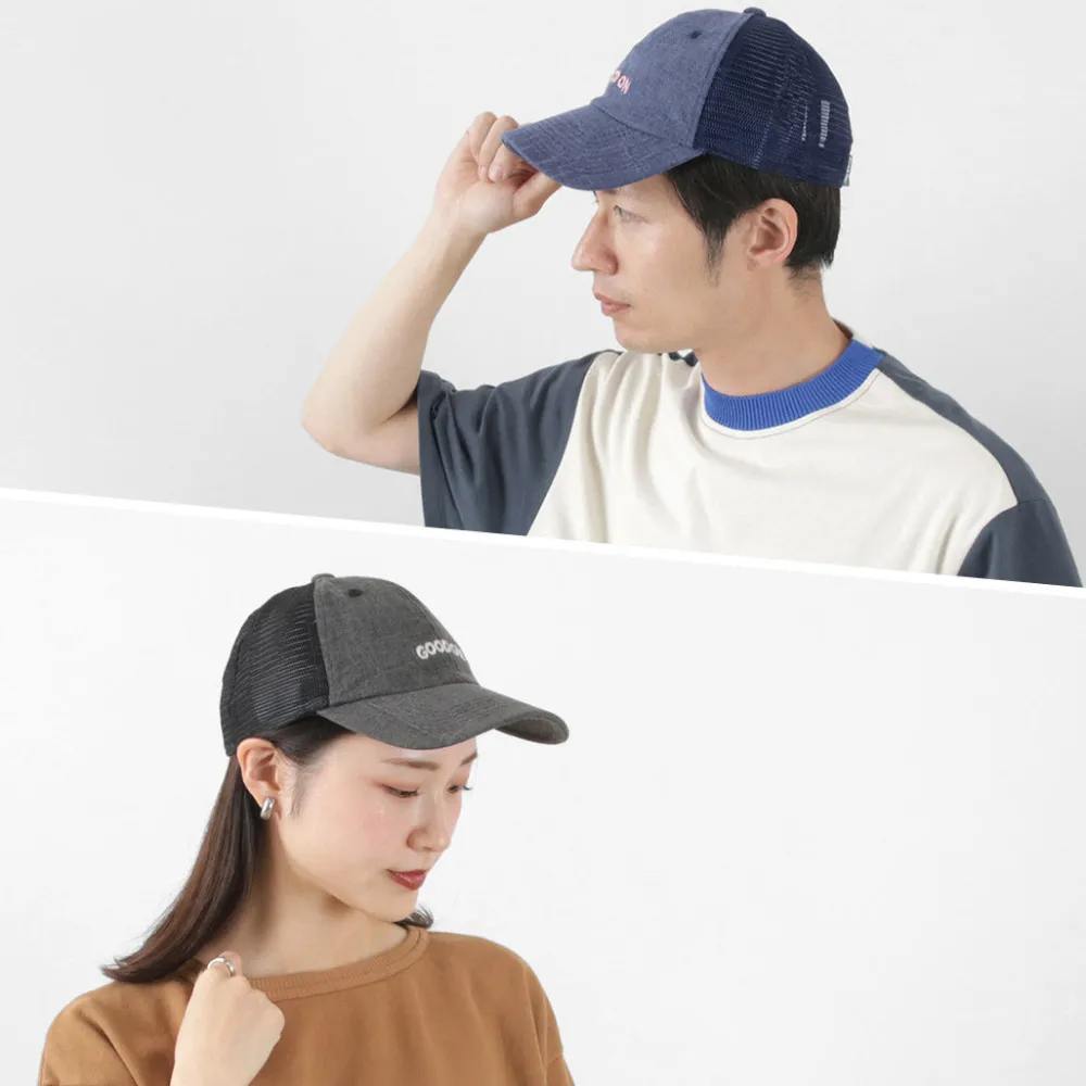 GOOD ON Hats^/ TEE mesh cap embroidery