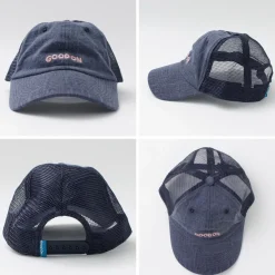 GOOD ON Hats^/ TEE mesh cap embroidery