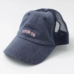 GOOD ON Hats^/ TEE mesh cap embroidery