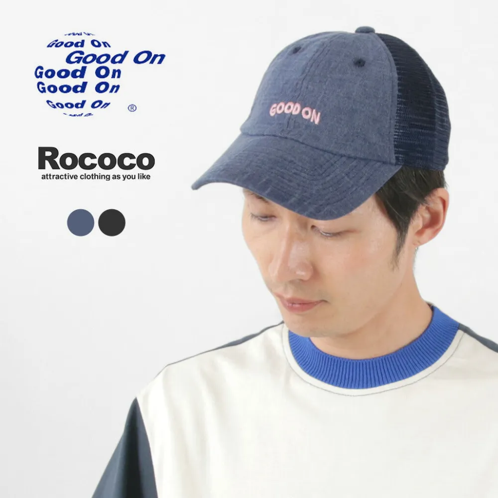 GOOD ON Hats^/ TEE mesh cap embroidery
