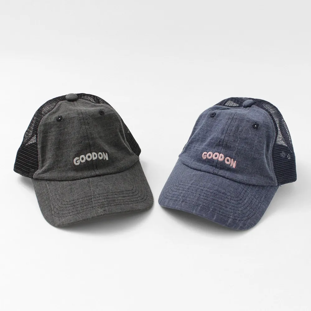 GOOD ON Hats^/ TEE mesh cap embroidery