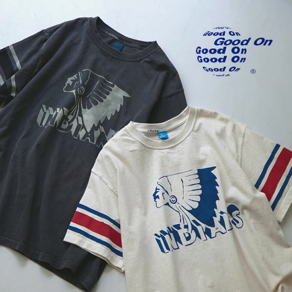 GOOD ON T-Shirts^/ Vintage Sleeve Indian S/S T-Shirt