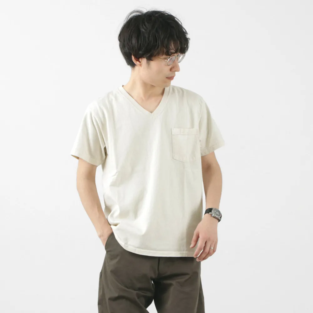 GOODWEAR T-Shirts^/ Coded short sleeve V-neck pocket T-shirt