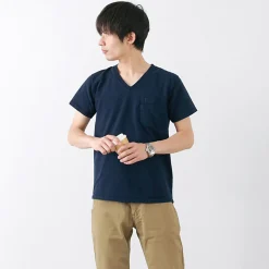 GOODWEAR T-Shirts^/ Coded short sleeve V-neck pocket T-shirt