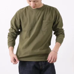 GOODWEAR T-Shirts^/ Crew Neck Pocket T-Shirt Long Sleeve