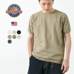 GOODWEAR T-Shirts^/ Crew Neck Short Sleeve T-Shirt Cuff and Hem Rib