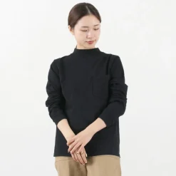 GOODWEAR T-Shirts^/ Long Sleeve Mock Neck Pocket T-Shirt