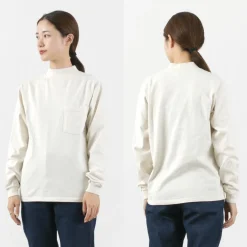 GOODWEAR T-Shirts^/ Long Sleeve Mock Neck Pocket T-Shirt