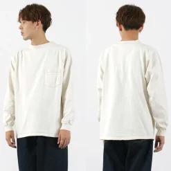 GOODWEAR T-Shirts^/ Long Sleeve Mock Neck Pocket T-Shirt