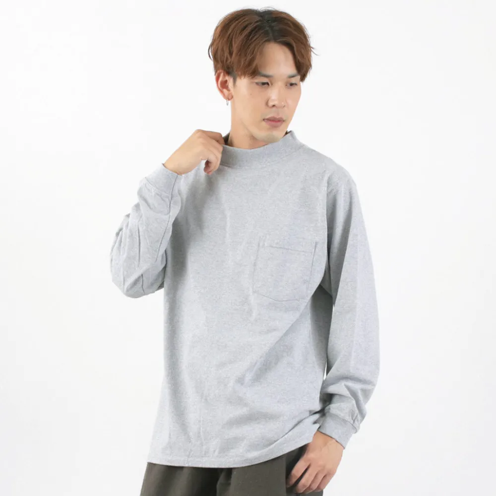GOODWEAR T-Shirts^/ Long Sleeve Mock Neck Pocket T-Shirt