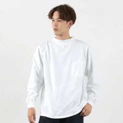 GOODWEAR T-Shirts^/ Long Sleeve Mock Neck Pocket T-Shirt