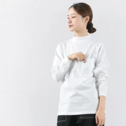 GOODWEAR T-Shirts^/ Long Sleeve Mock Neck Pocket T-Shirt