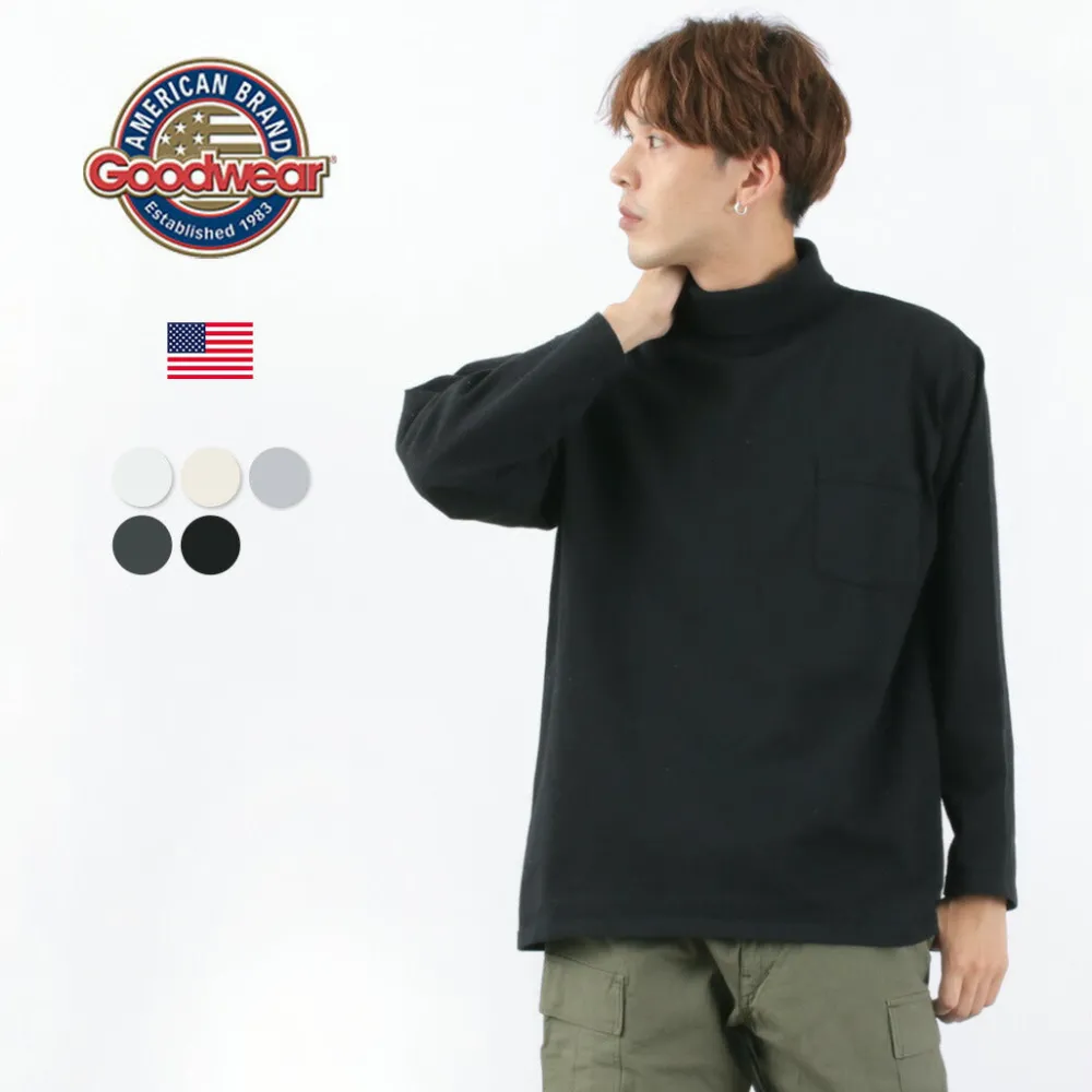 GOODWEAR T-Shirts^/ Long Sleeve Turtle Neck Pocket Tee