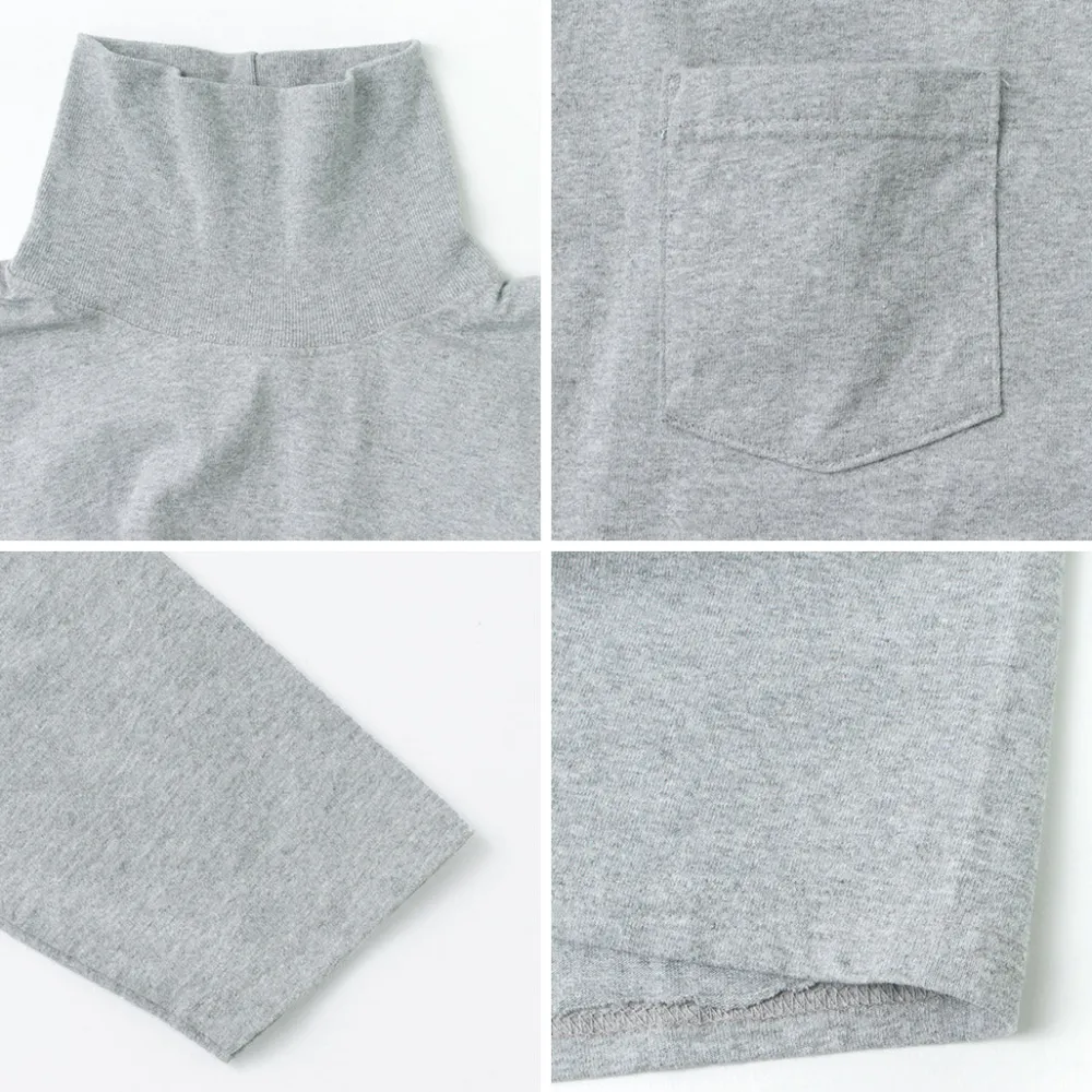 GOODWEAR T-Shirts^/ Long Sleeve Turtle Neck Pocket Tee