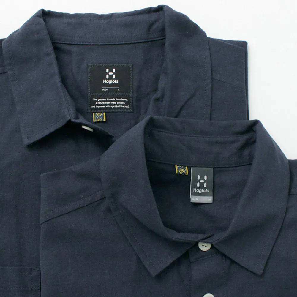 HAGLOFS Shirts^/ Curious Hemp Short Sleeve Shirt