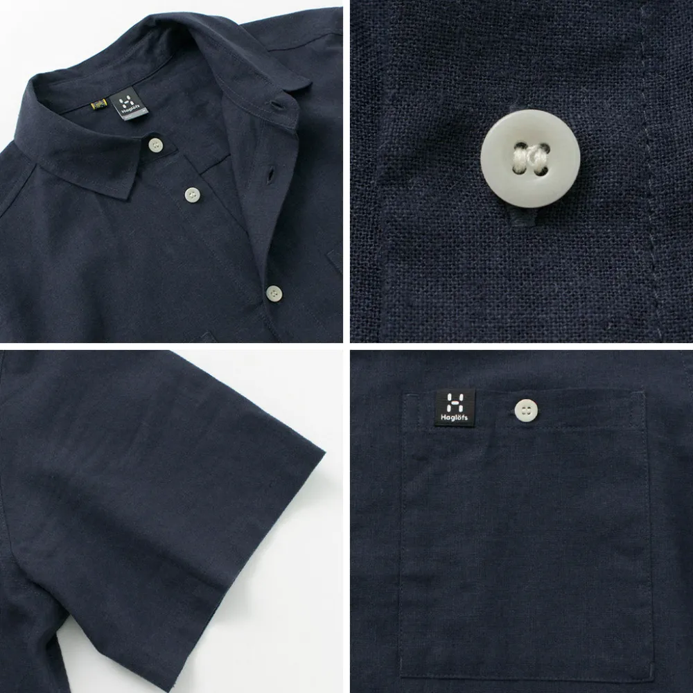 HAGLOFS Shirts^/ Curious Hemp Short Sleeve Shirt