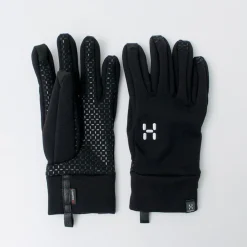 HAGLOFS Gloves^/ Power Stretch Grip Gloves black