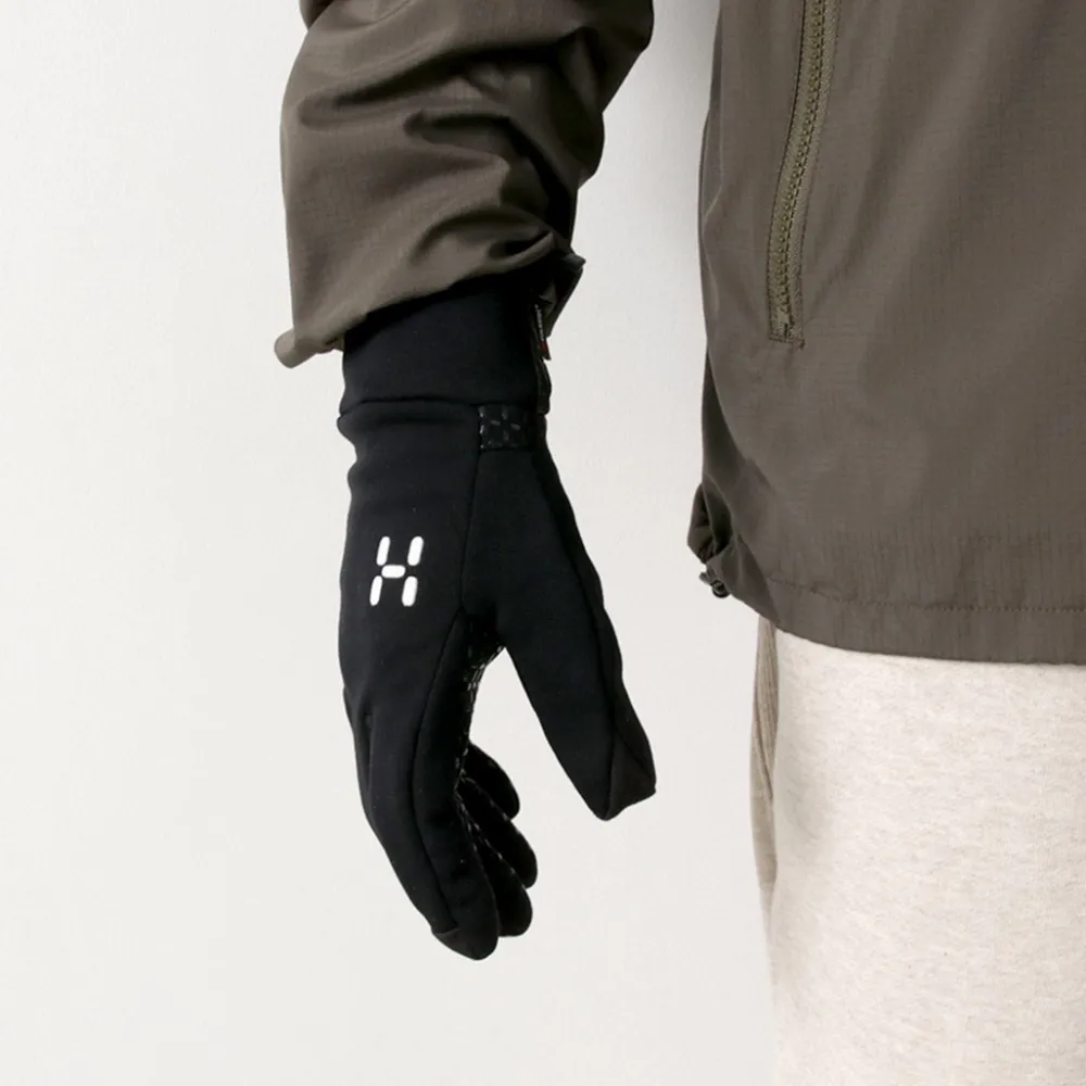 HAGLOFS Gloves^/ Power Stretch Grip Gloves black