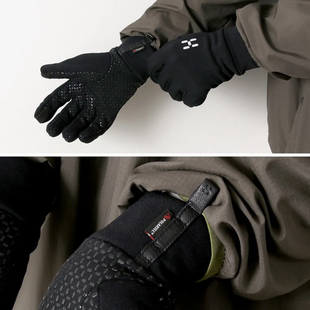 HAGLOFS Gloves^/ Power Stretch Grip Gloves black