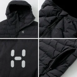 HAGLOFS Down Wear^/ Spitz Down Hood Jacket black
