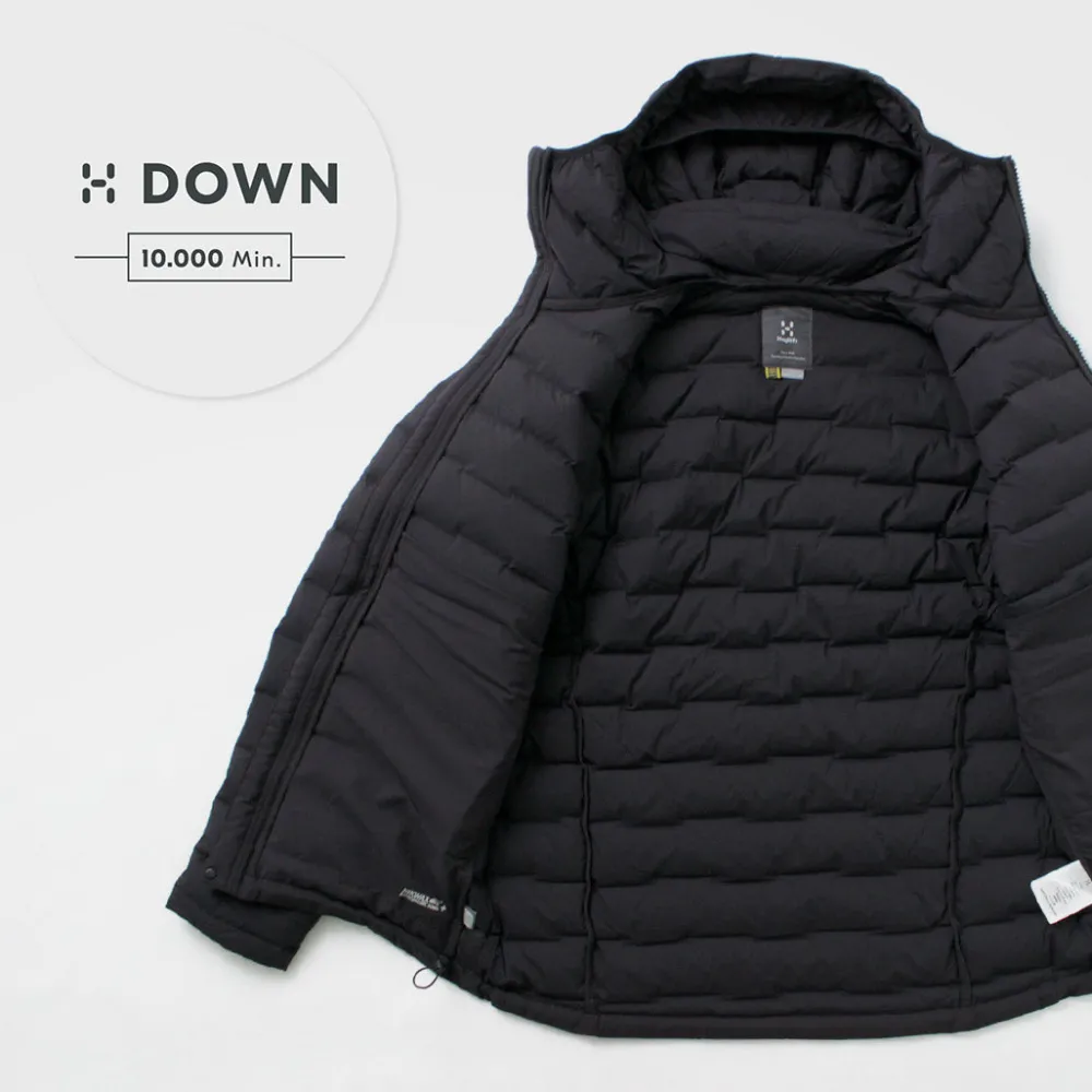 HAGLOFS Down Wear^/ Spitz Down Hood Jacket black