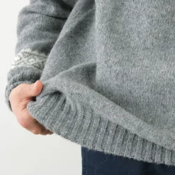 HARLEY OF SCOTLAND Knits^/ Fair Isle Crew Neck Sweater