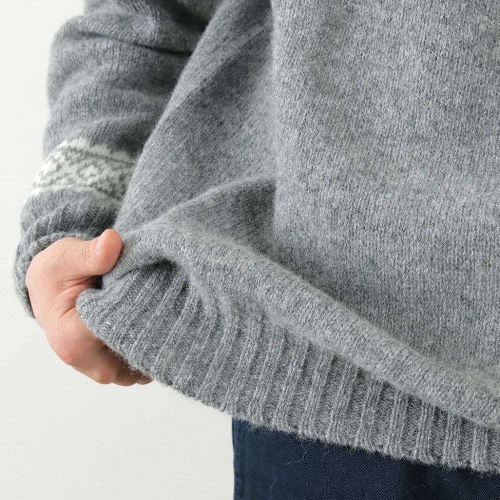 HARLEY OF SCOTLAND Knits^/ Fair Isle Crew Neck Sweater